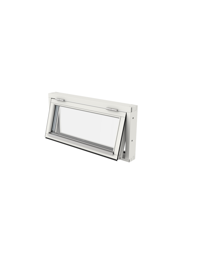 Outline 3-glas Trä, Överkantshängt fönster utsida öppen